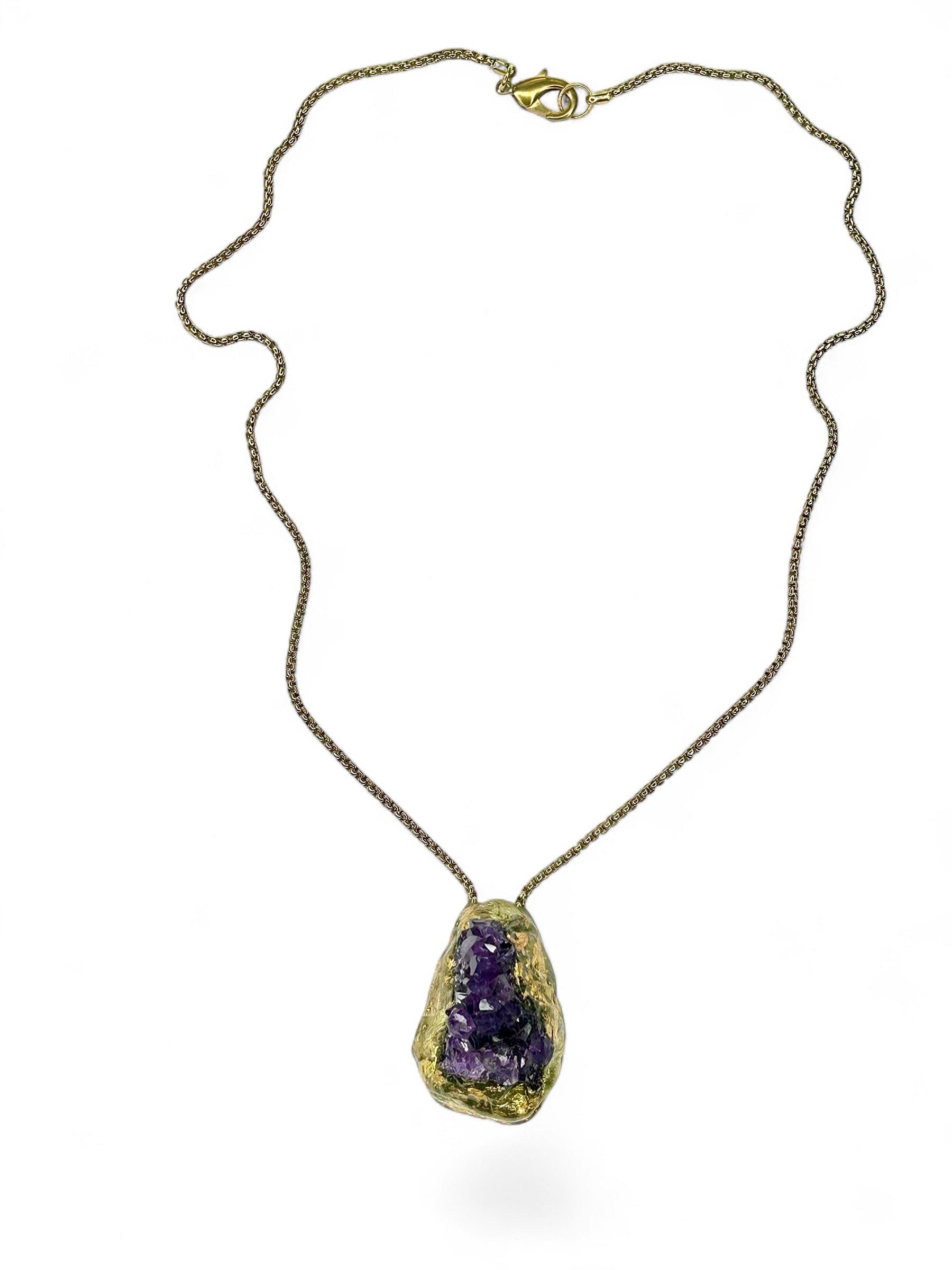 Amethyst Gold Nugget #39