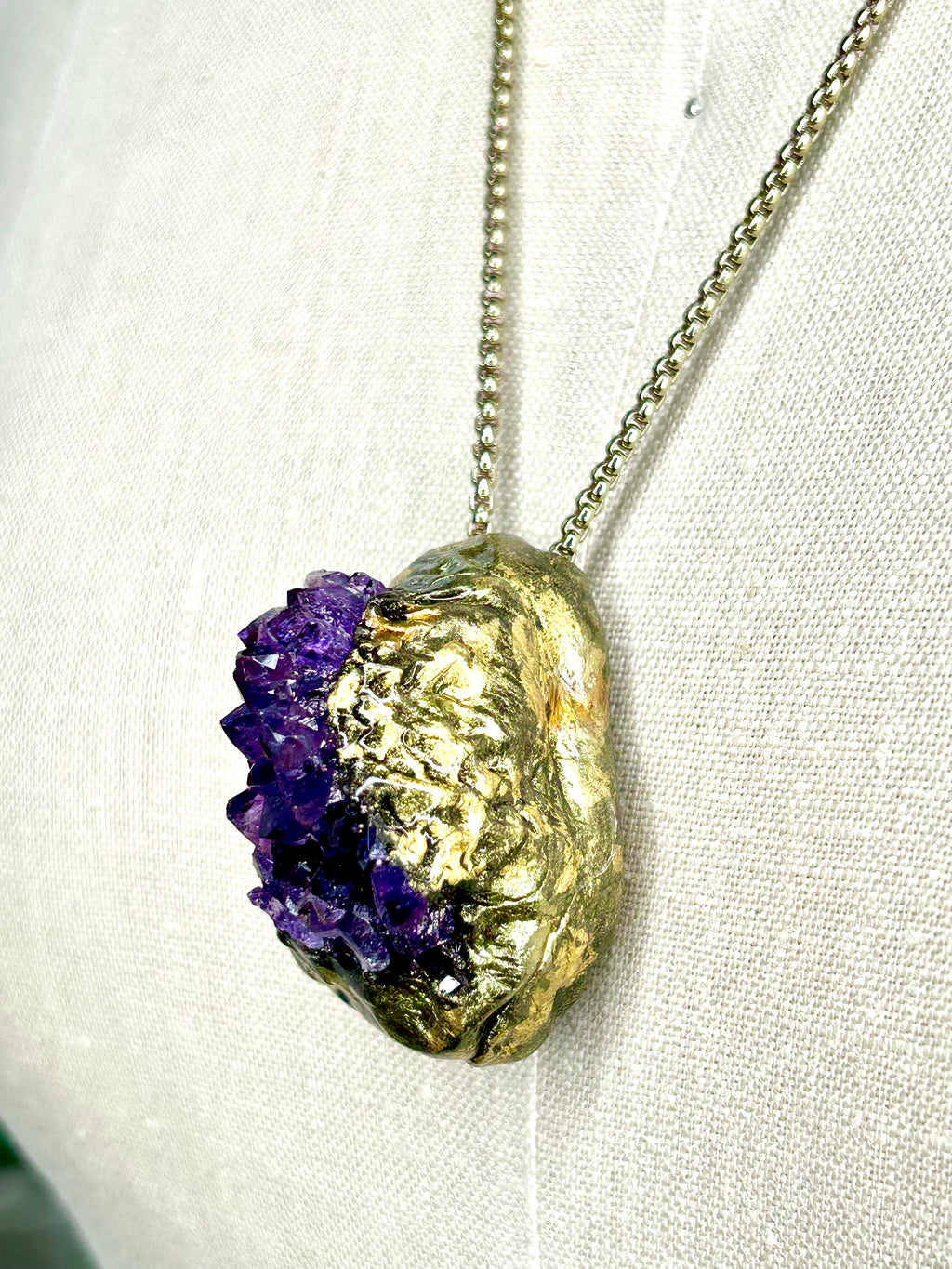 Amethyst Gold Nugget #39