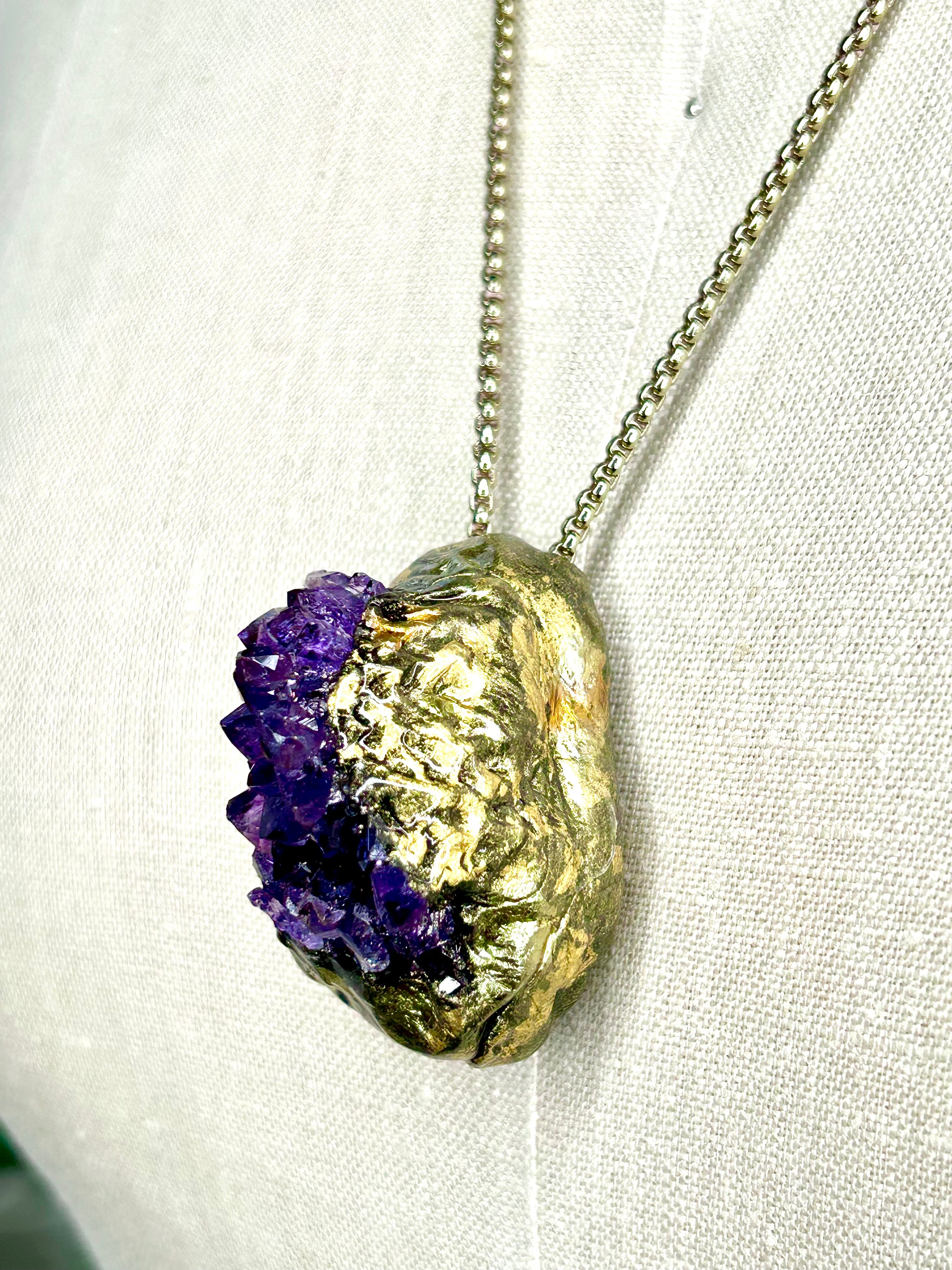 Amethyst Gold Nugget #39