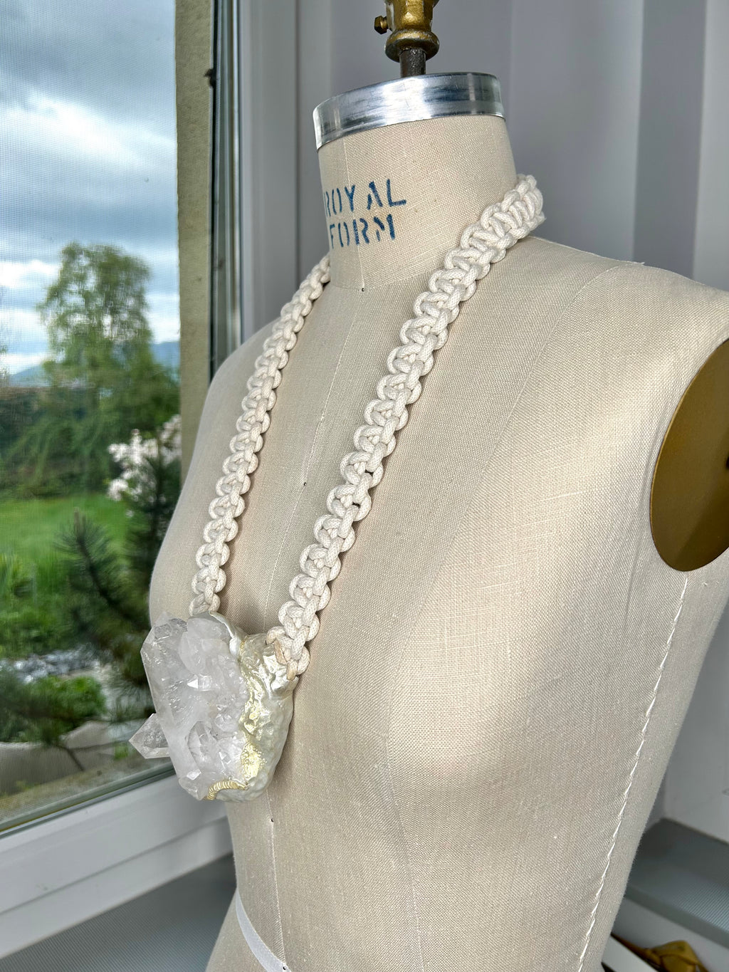 Quartz Cluster Necklace #48