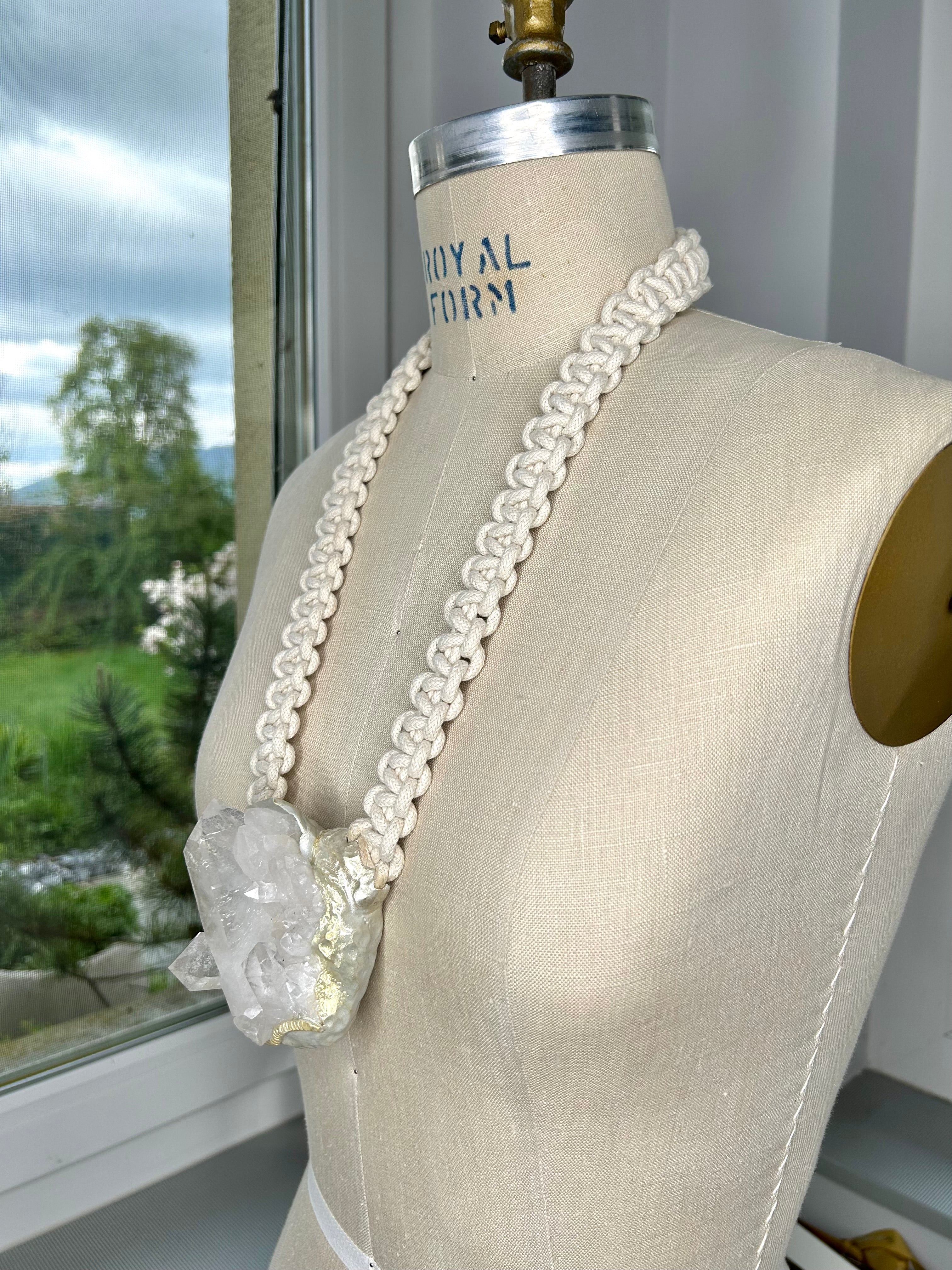 Quartz Cluster Necklace #48