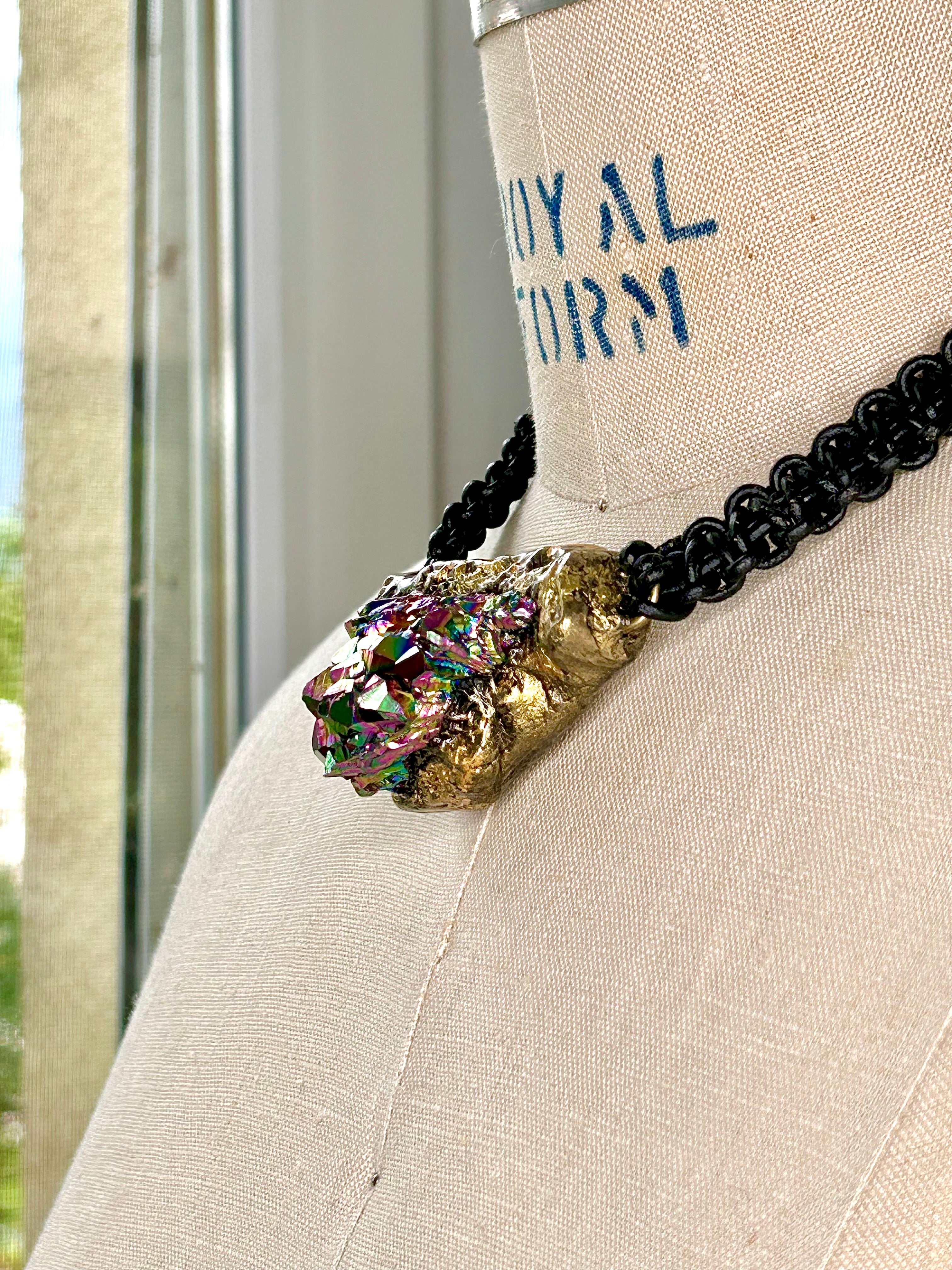 Aura Quartz Collar #43