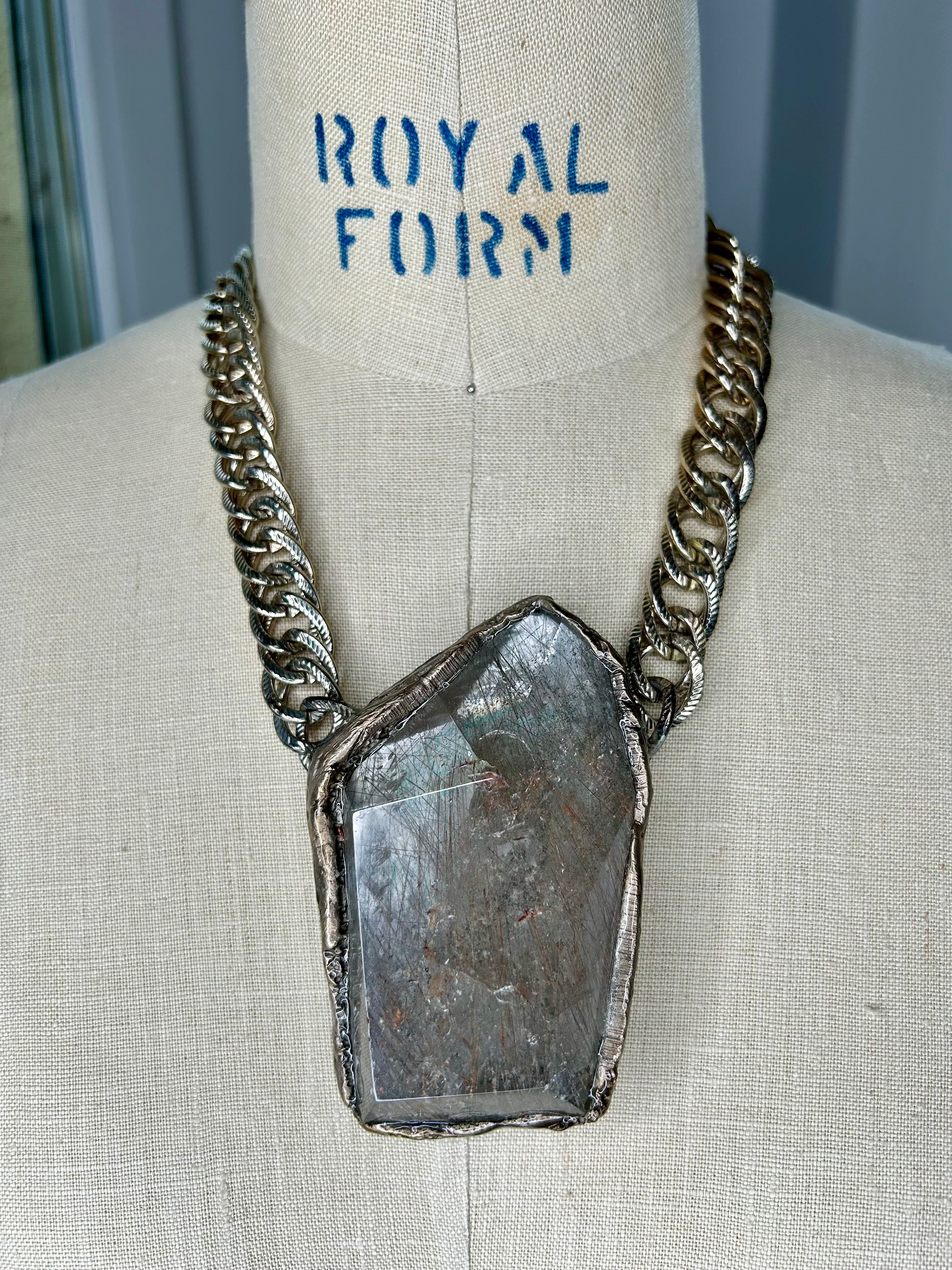 Rutilated Quartz Collier #37