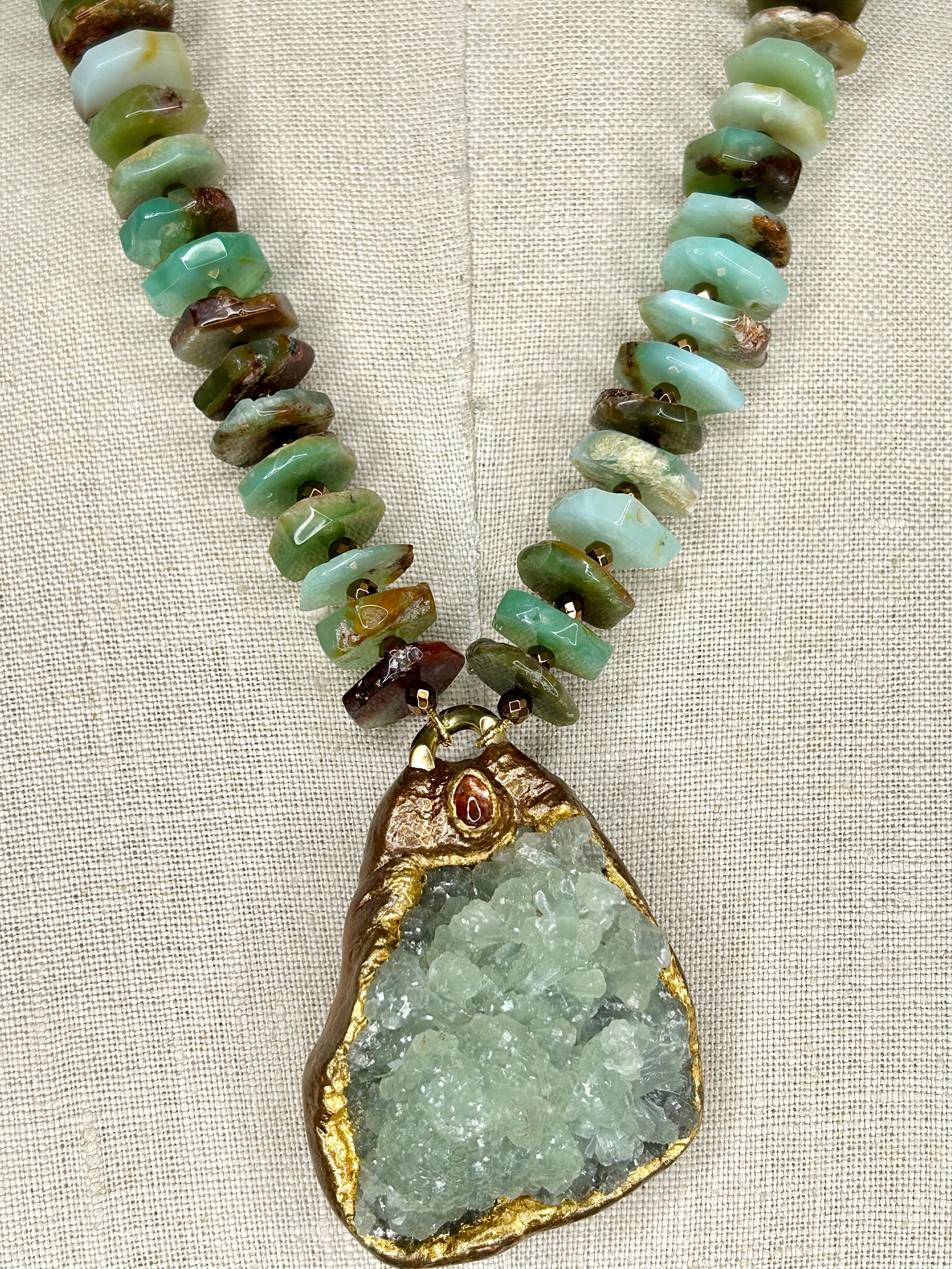Chrysoprase Prehnite #30