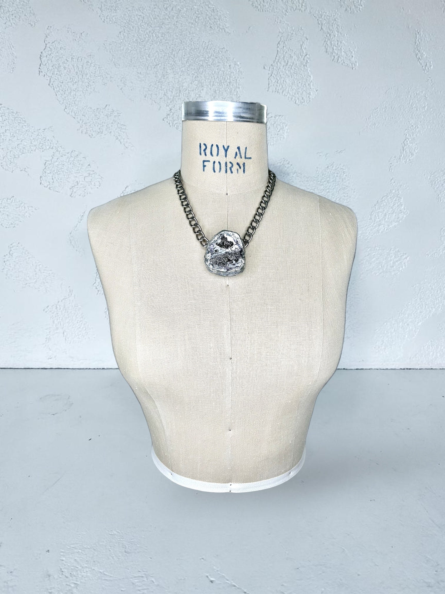 Pyrite Geode Necklace #46