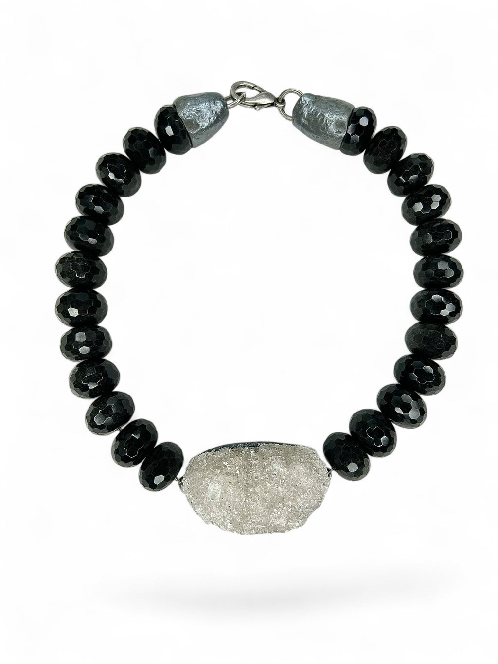 Quartz & Obsidian Collar #32