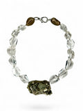 Pyrite & Cut Quartz Collar #31