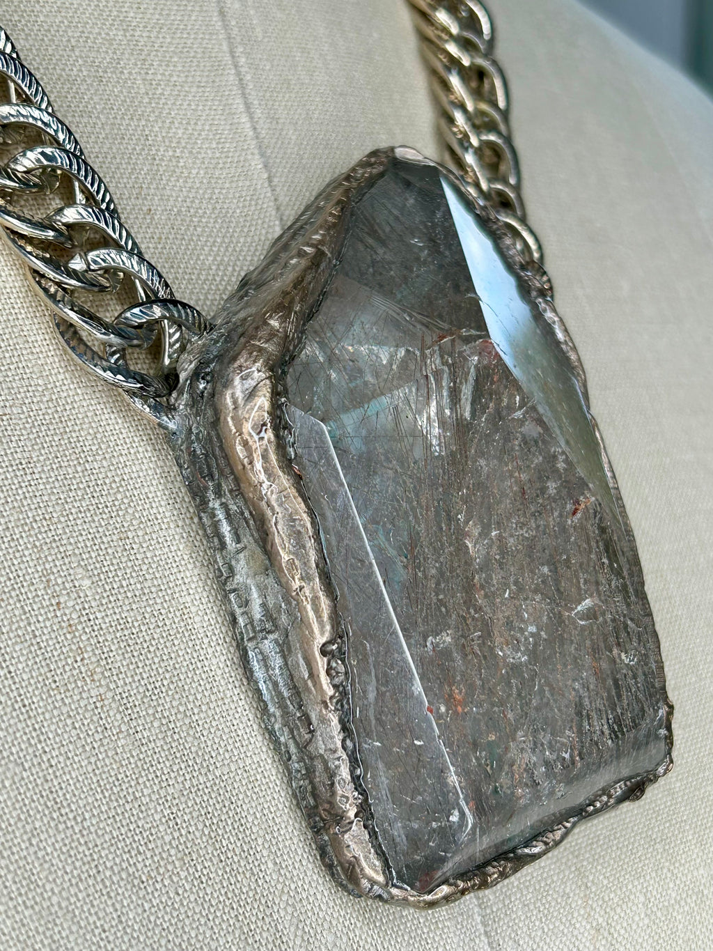 Rutilated Quartz Collier #37