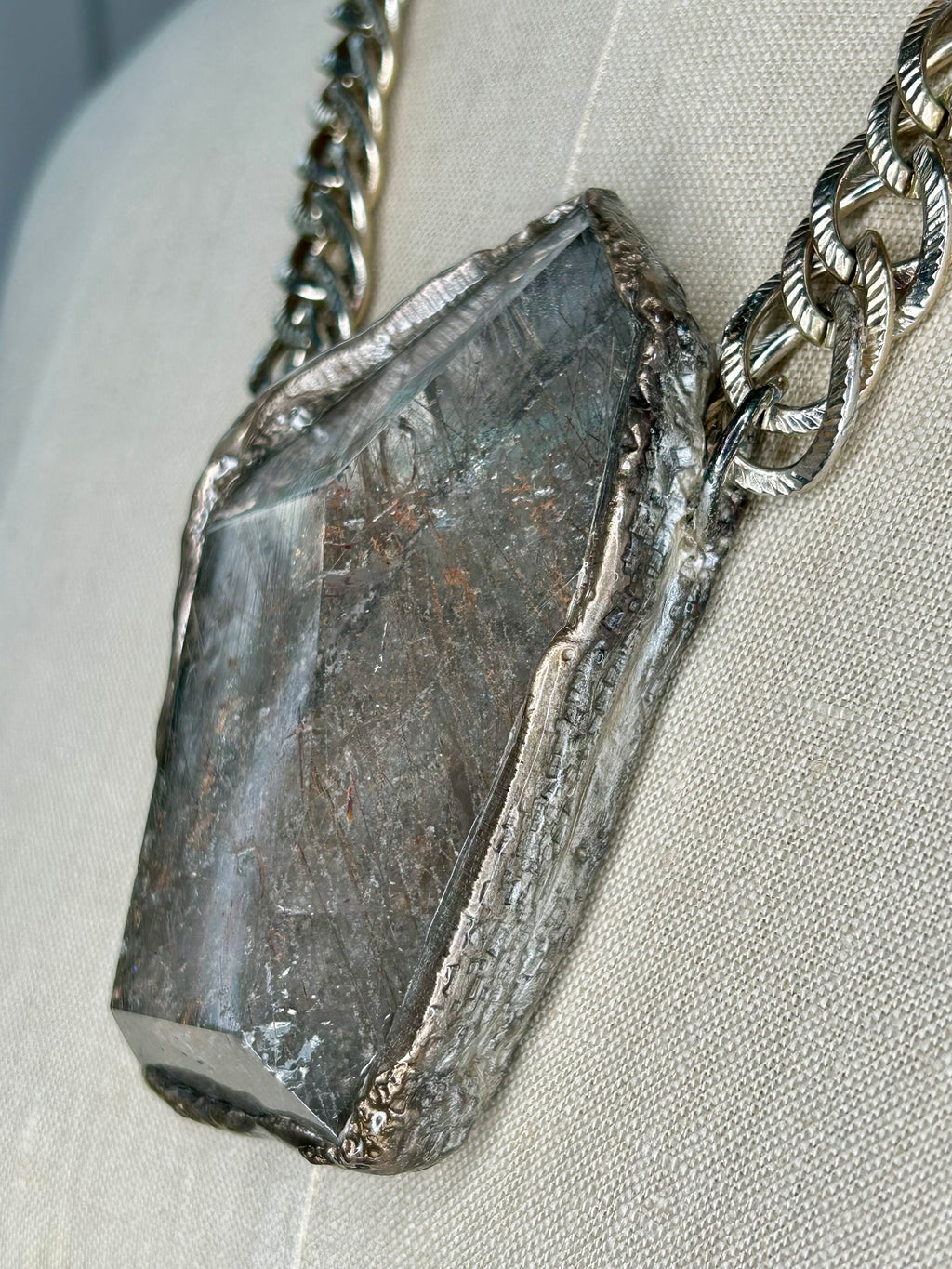 Rutilated Quartz Collier #37