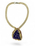 Amethyst Triangle Amulet #34