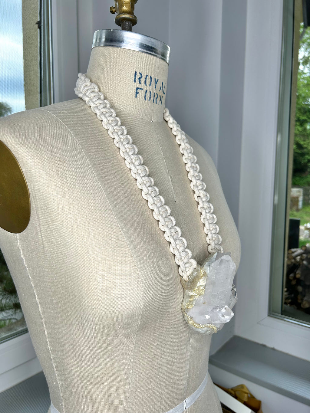 Quartz Cluster Necklace #48