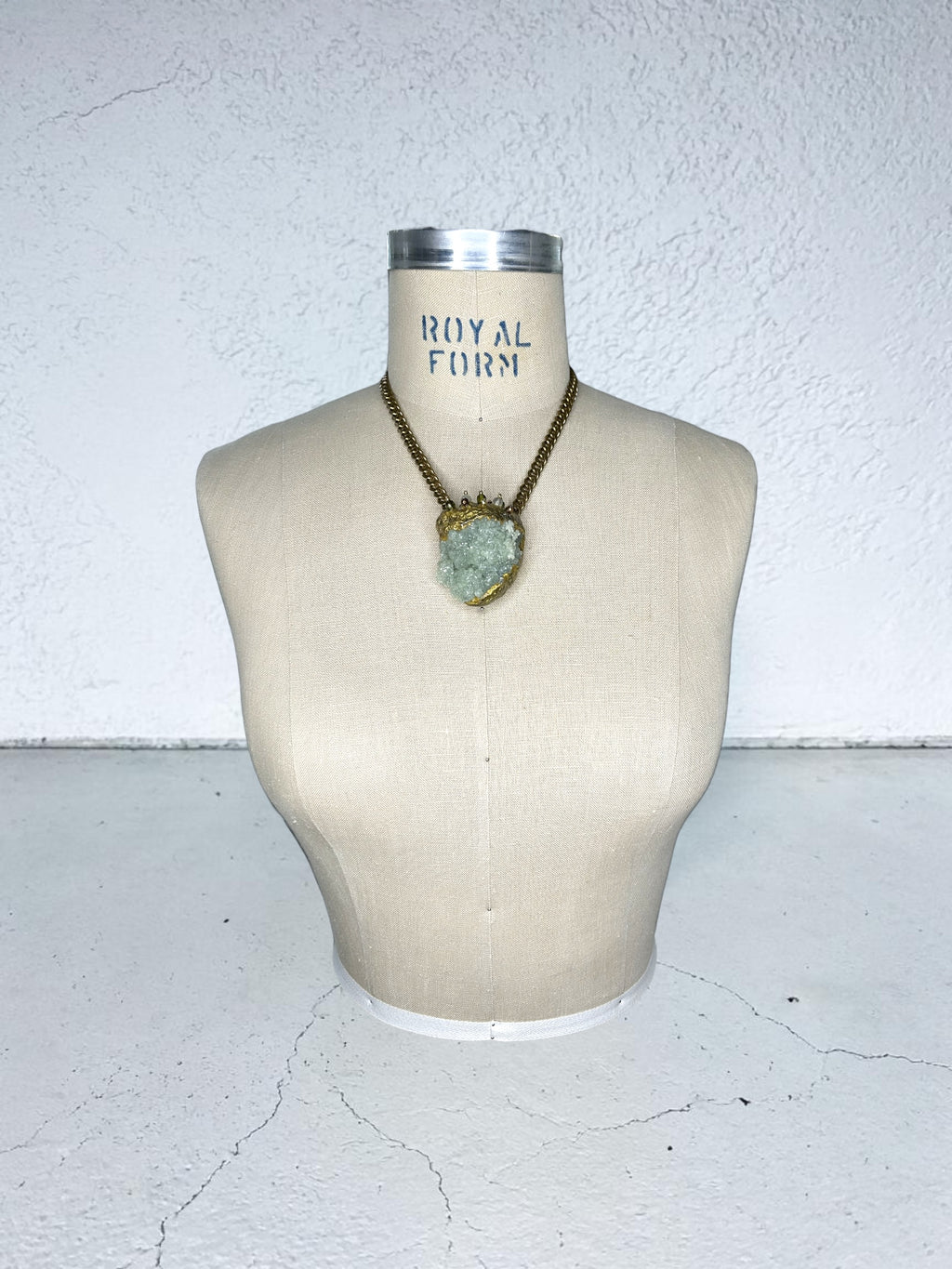 Prehnite ‘Heart’ Necklace #7