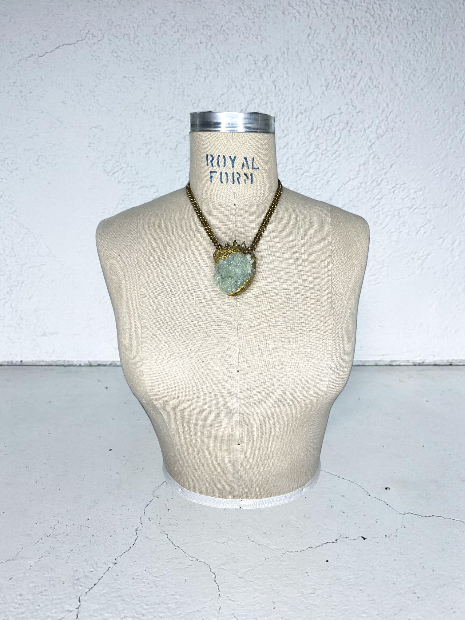 Prehnite ‘Heart’ Necklace #7