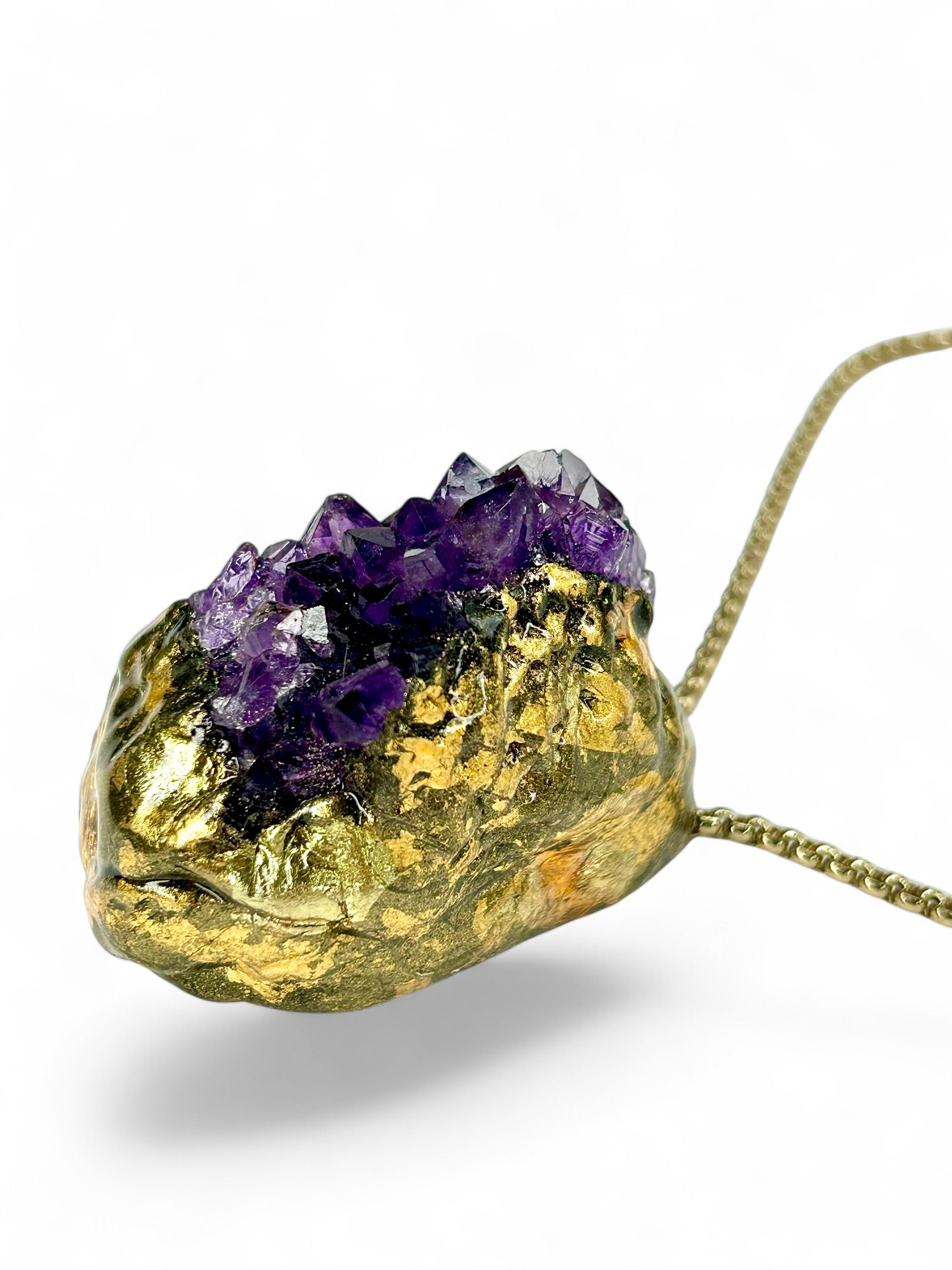 Amethyst Gold Nugget #39