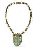 Prehnite ‘Heart’ Necklace #7