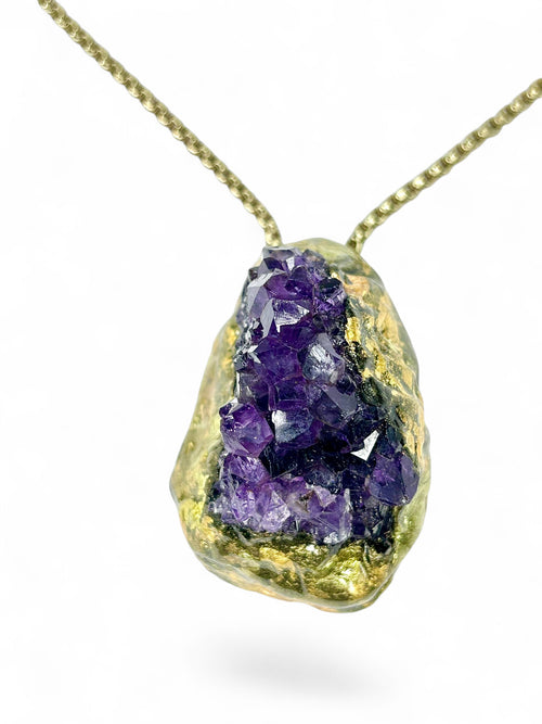 Amethyst Gold Nugget #39