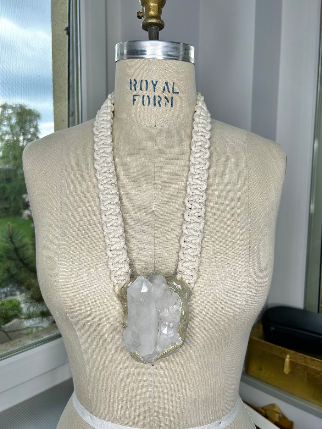Quartz Cluster Necklace #48