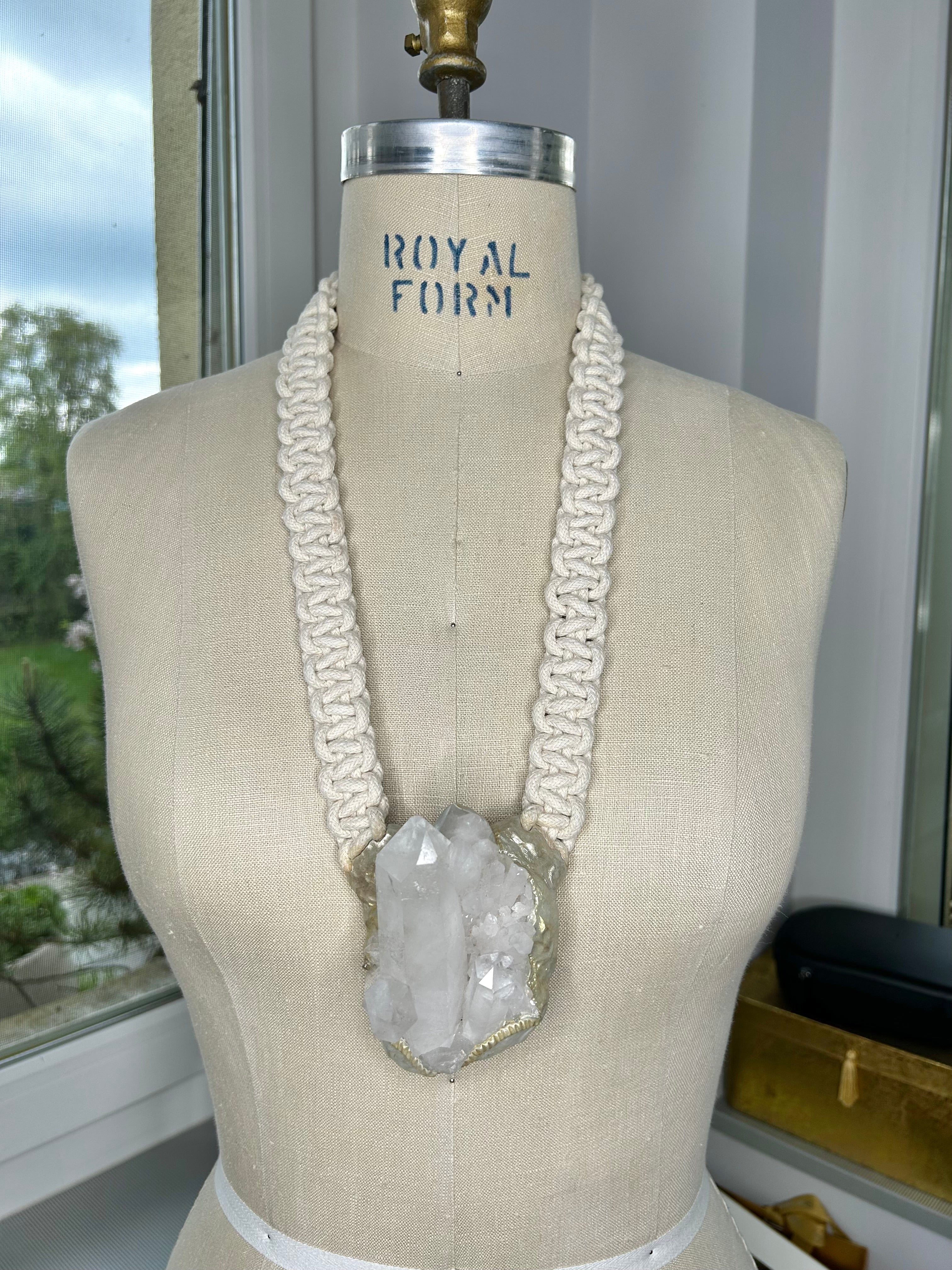 Quartz Cluster Necklace #48