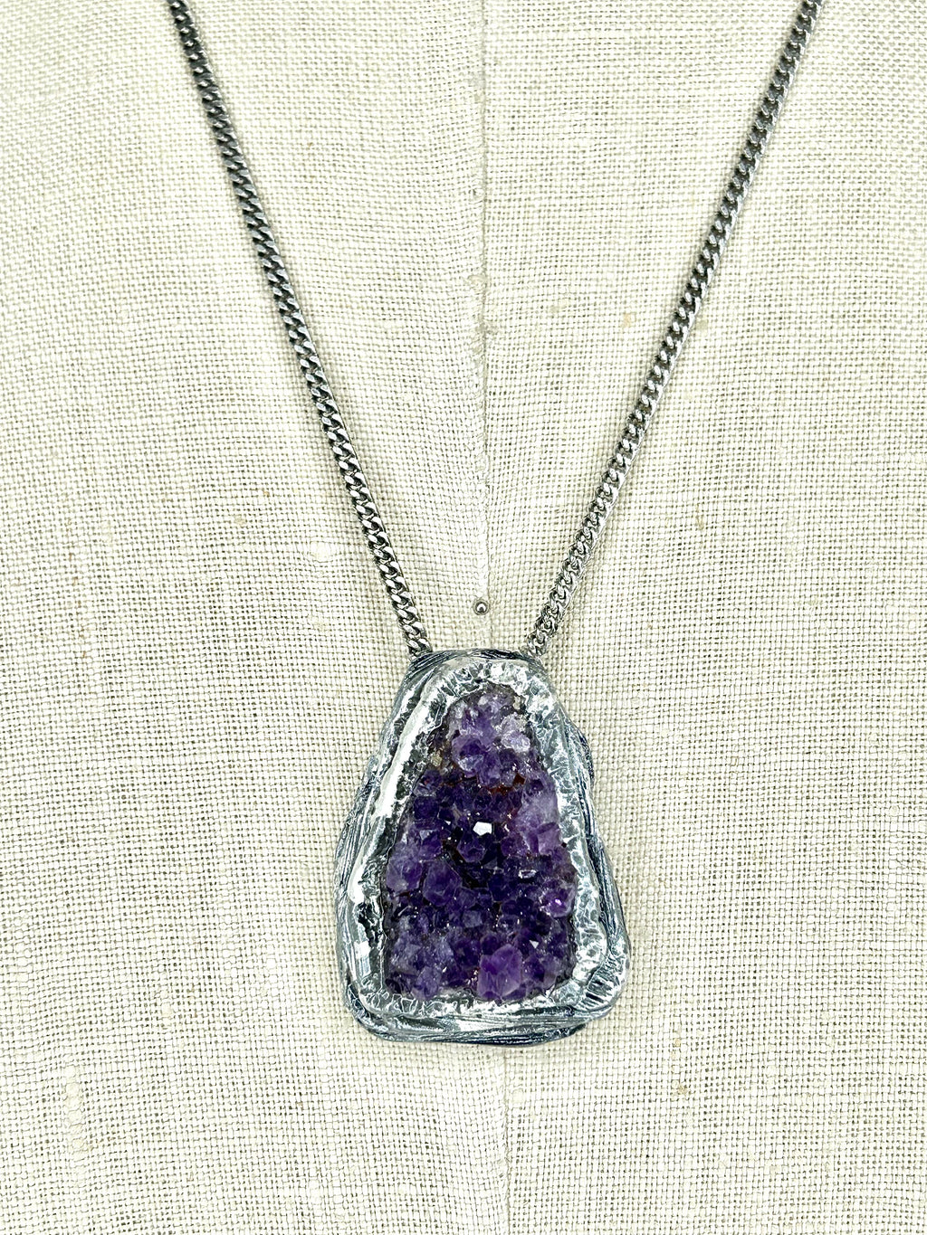 Amethyst in Fine Silver #41