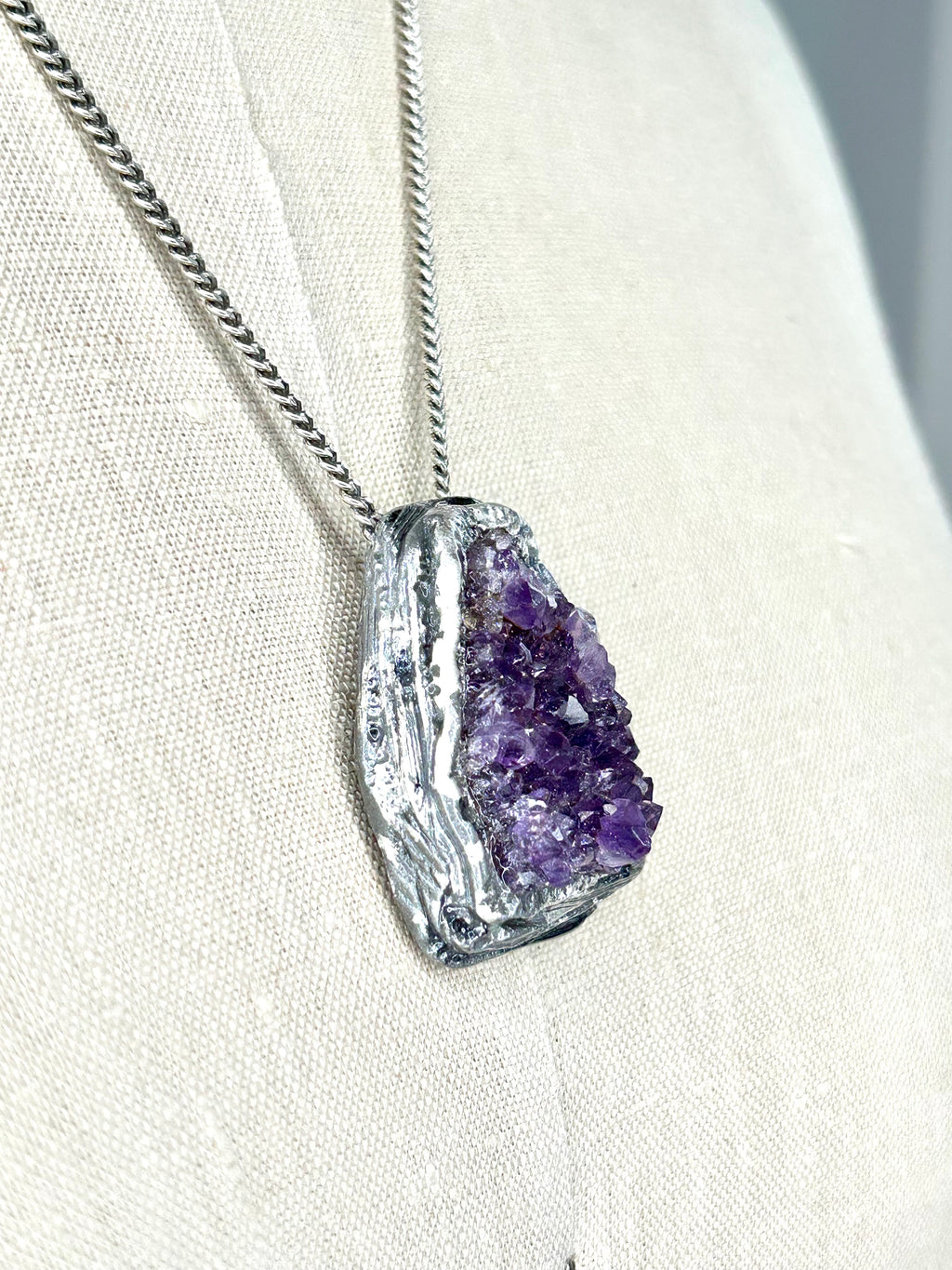 Amethyst in Fine Silver #41