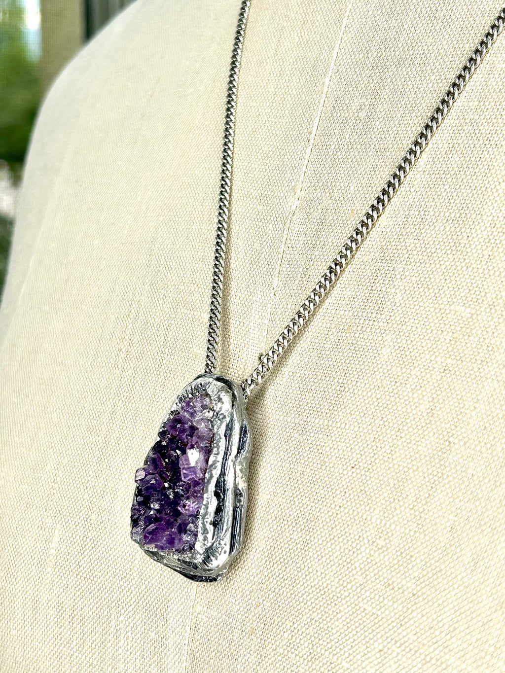 Amethyst in Fine Silver #41