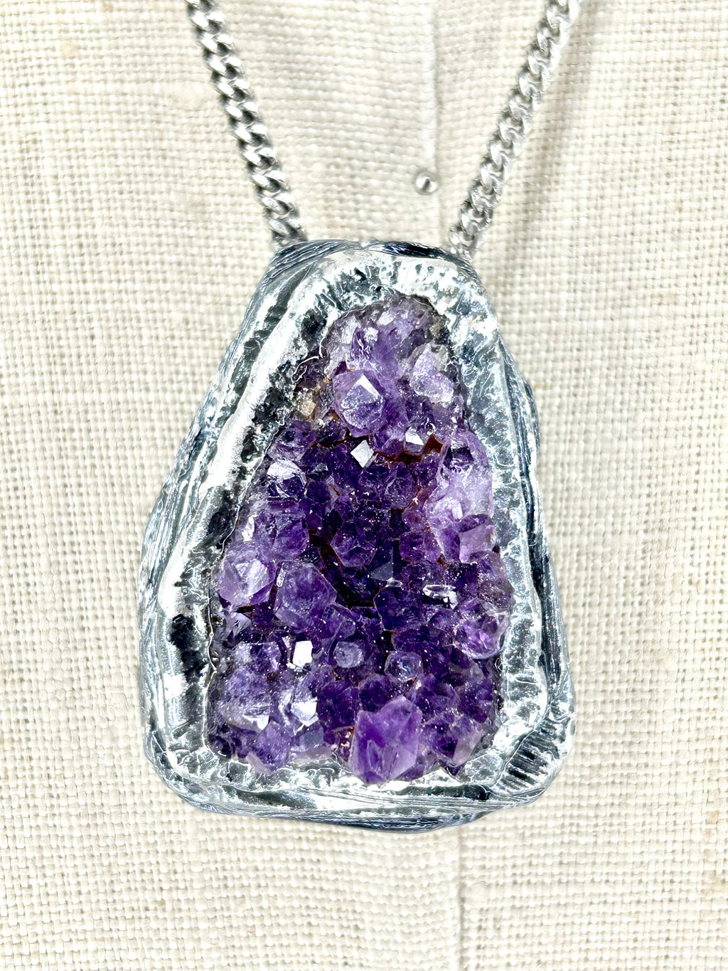 Amethyst in Fine Silver #41