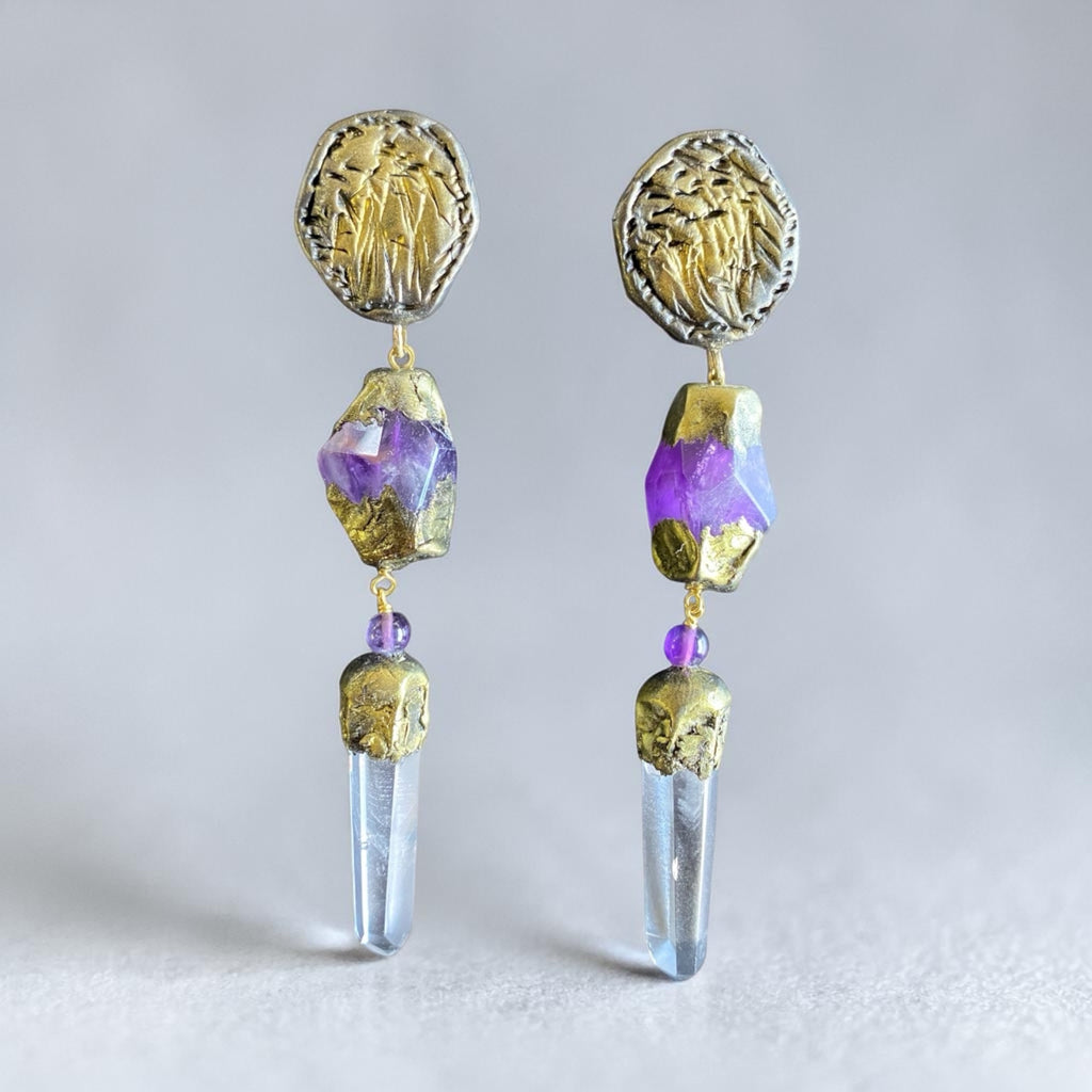 Amethyst Earrings #19